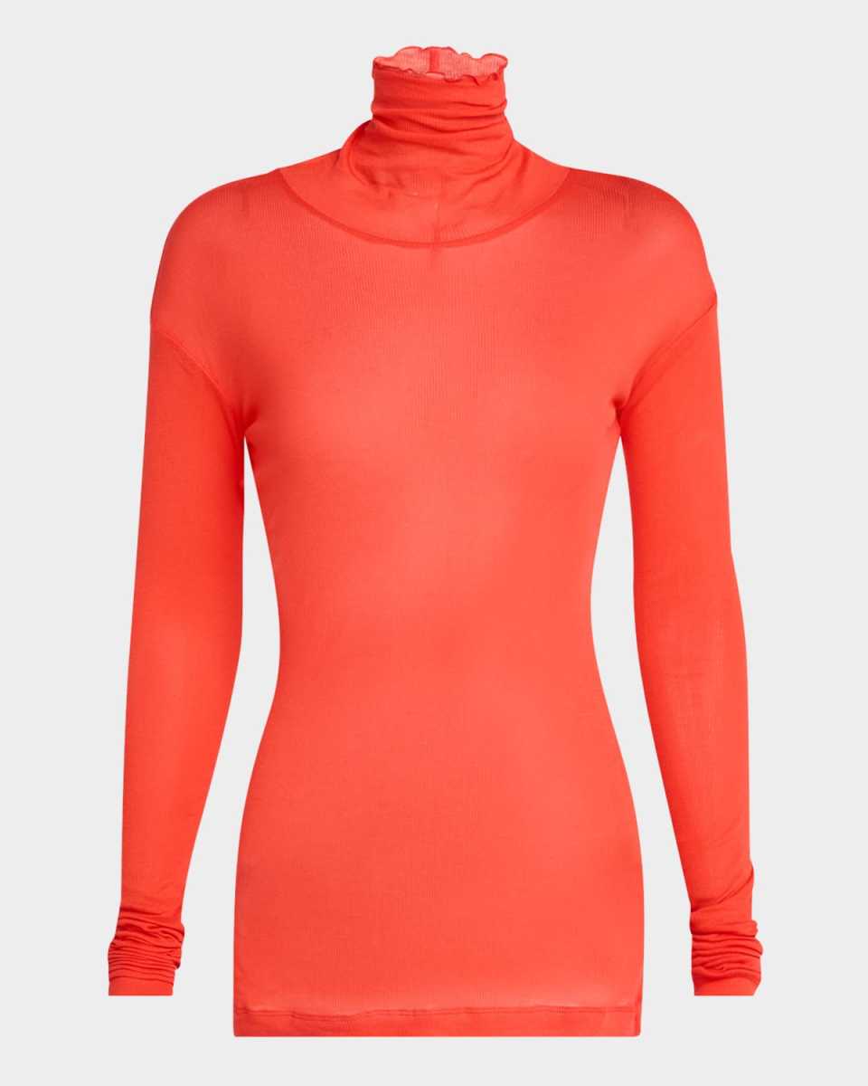 Turtleneck Long-Sleeve Roller Sweater